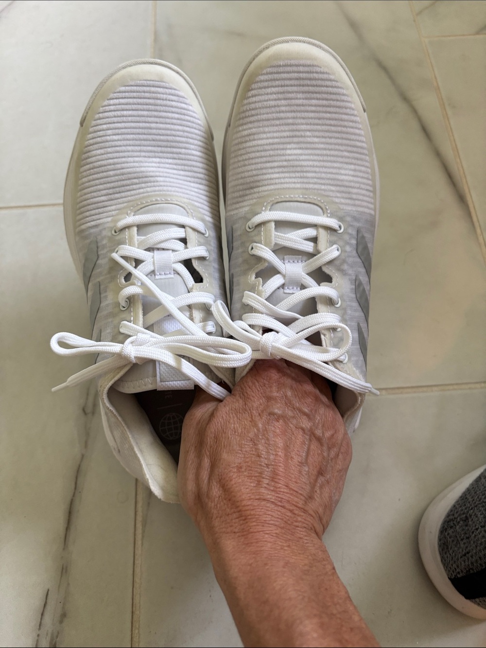 Adidas Boost White Athletic Shoes